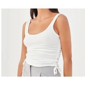 New ~ 4TH AND RECKLESS ~ Lindsey Side Ruched Tank Top Size S